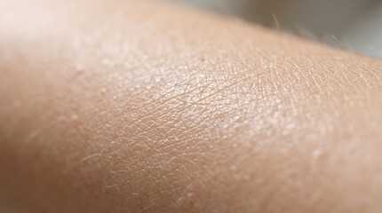 Fototapeta premium Close-up of dry skin with eczema
