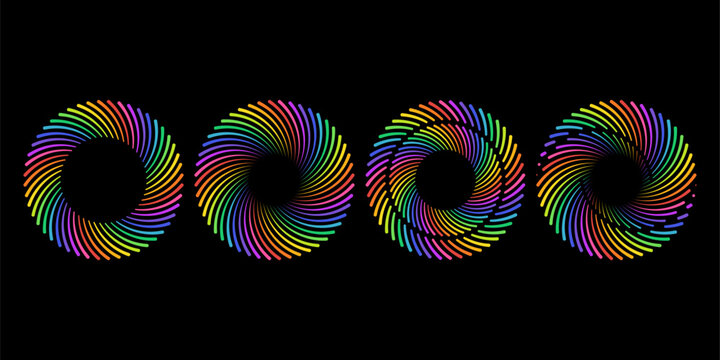 set of fireworks explosion design vectors, fireworks colorful logo design symbol