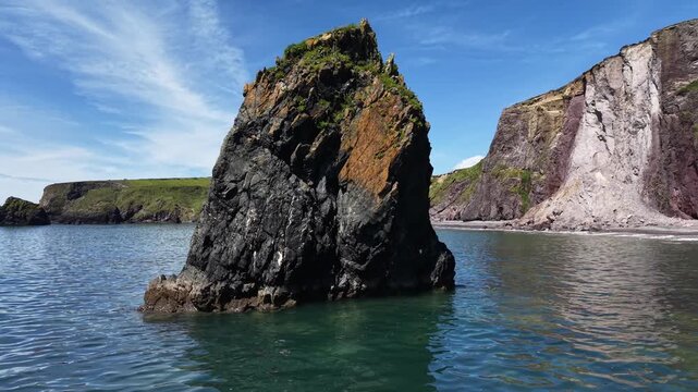Sea Stack at Ballydwan Beach Waterford Ireland