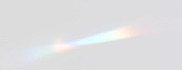 Light effect overlay with glass prism refraction, rainbow crystal sparkle, radiant diamond highlights, luminous glow and magical transparent background for design use © LIUBOV