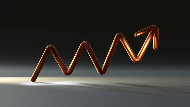 Rising Growth Arrow Data Visualization