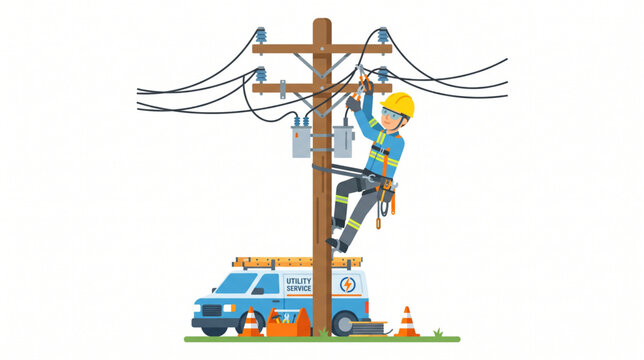 Professional Electrician Performing Electrical Installation and Maintenance Services
