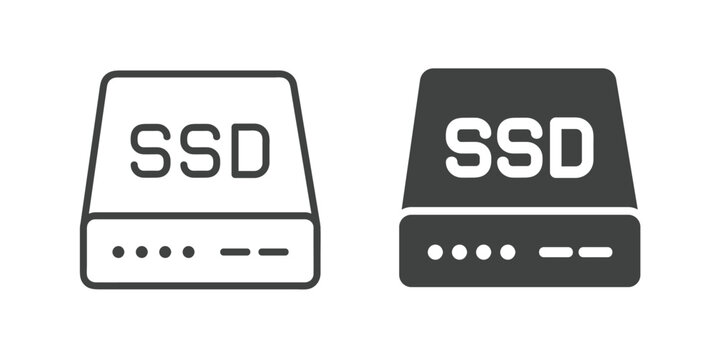 Web Hosting icon. Line and glyph solid icon