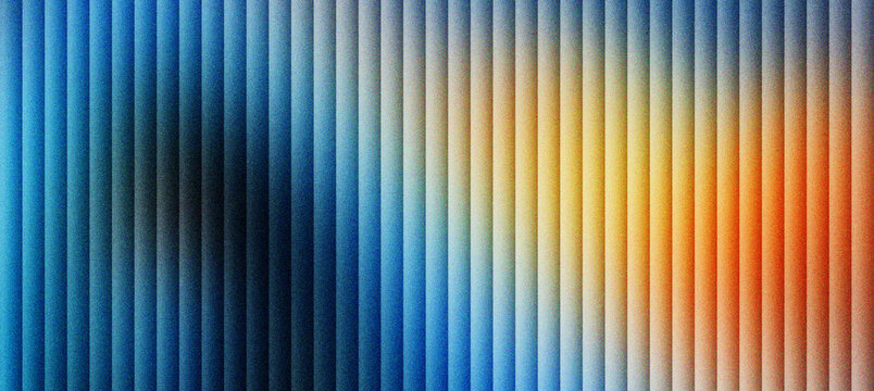 Abstract vertical line pattern with blue and orange gradient, modern textured background with rhythmic parallel stripes, vibrant geometric wallpaper for digital design and creative projects.