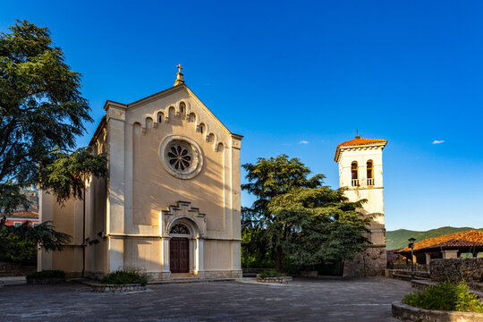 The historic Church of Saint Jerome standing elegantly in the old town square of Herceg Novi Montenegro