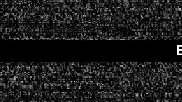 Tv no signal time line .Error,Noise overlay 4K
