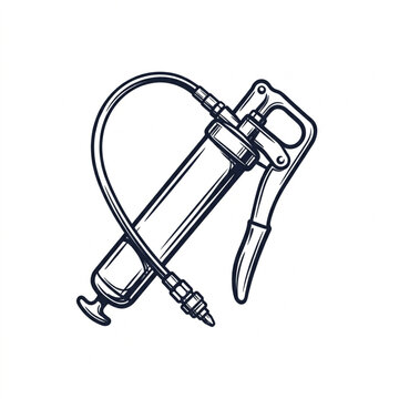 Grease gun tool for lubrication and maintenance.