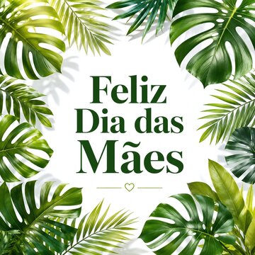 feliz dia das maes tree frame
