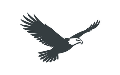 Fototapeta premium Majestic Bald Eagle Soaring Through the Sky.