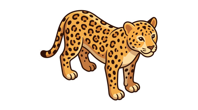 Cartoon Spotted Leopard Illustration