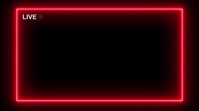 Live streaming sign icon animation, Red live streaming symbol, live streaming, broadcasting, Breaking News - Lower third live Breaking news background