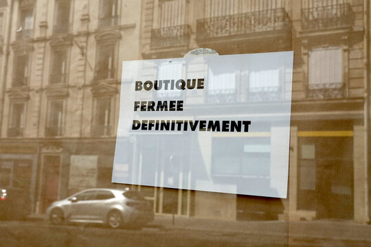 Boutique ferm&eacute;e et liquidation judiciaire