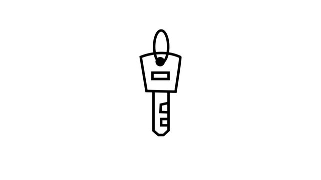 Digital car key animation: smart automotive technology and secure vehicle access smart key digital access