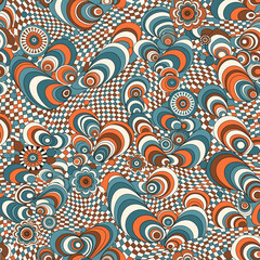 Fototapeta premium Seamless repeating pattern background for textile and wallpaper design