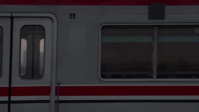 POV Watching a Train Passing Right in Front of You