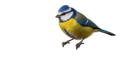 Blue tit bird with yellow breast and blue head © Leon