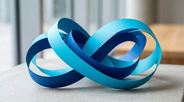 Minimalist Ocean Current Papercraft