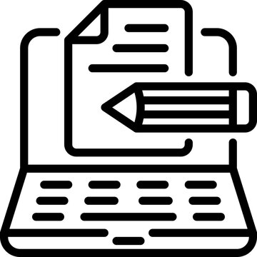 Proforma invoice, preliminary bill, invoice template thin line icon. Vector illustration.