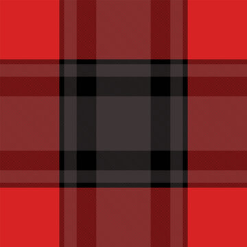 Traditional tartan plaid design with a classic woven appearance and red and dark tones. The seamless pattern recreates the look of woven fabric and works well as a decorative surface background.