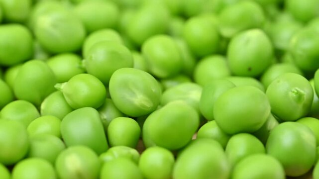 video of young green peas