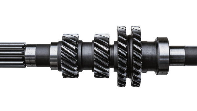 Automotive transmission shaft with gears