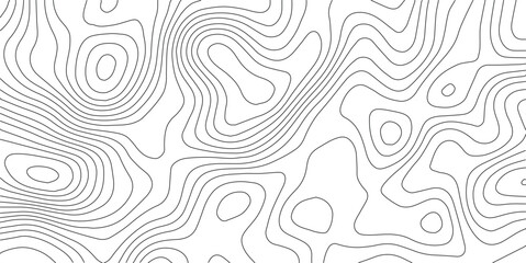 Topographic map contour lines terrain background with topographic elevation topography landscape geography cartography abstract background navigation geometric physical monochrome modeling © MOHAMAD