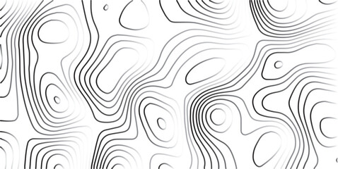 Abstract topographic map contour lines background in black and white with topography abstract background minimalist monochrome elevation geography geometric complexity curvature detailed © MOHAMAD