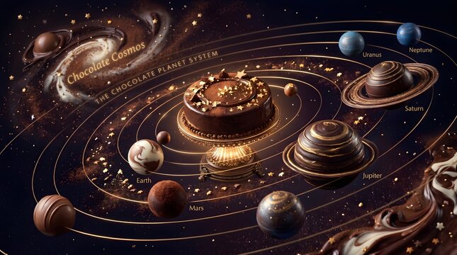 Chocolate planet system orbiting&hellip;