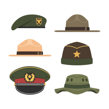 Professional military hats and army headwear collection