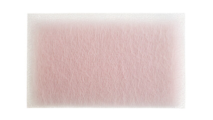 Obraz premium Soft pink fibrous material with delicate texture, isolated on transparent background