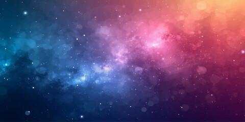 Abstract Space Background with Stars, Galaxy and Nebula in Deep Universe Night Sky Illustration © Md Shofiqul
