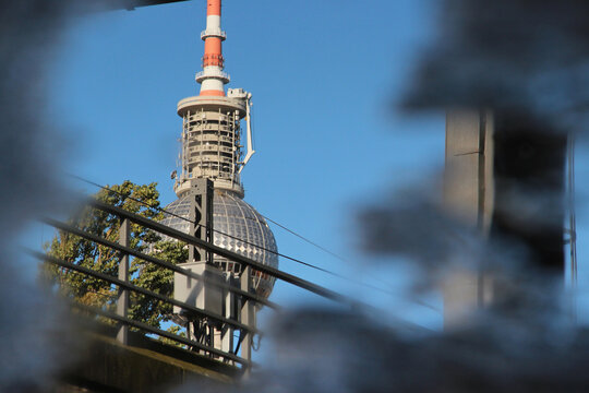 television antenna (fernsehturm) in berlin in germany 