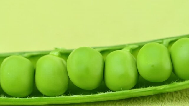 video of young green peas
