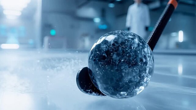 Nano-scale Ice Hockey: Futuristic Nanotech Sports League