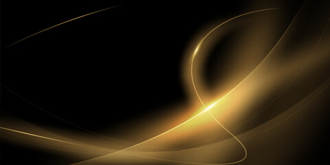 Naklejka premium Vector illustration with a black background, modern abstract design.
