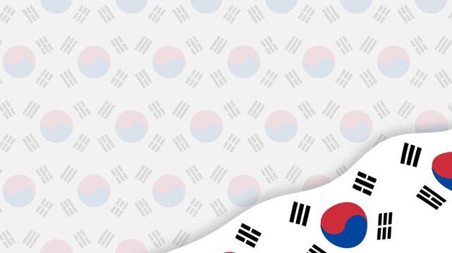 South Korea Flag Memorial Background for National Remembrance and Military Appreciation.