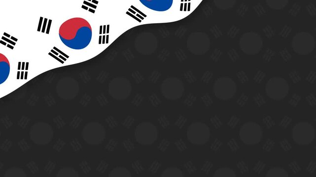 South Korea Flag Memorial Background for Remembrance and Military Appreciation.