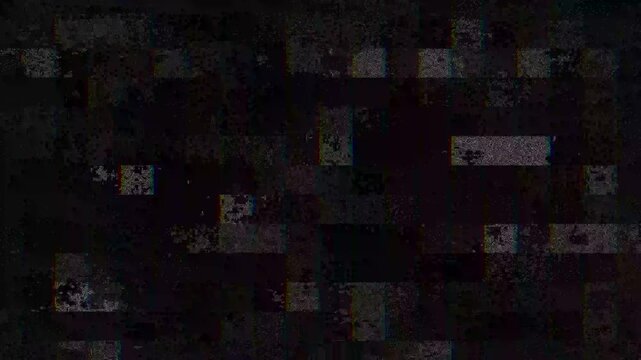 nice and cool no signal square box digital in dark background animation video footage