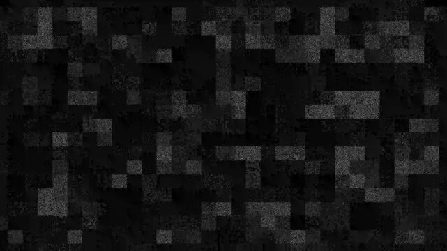 digital black and white square box shape search science background animation future on dark background video
