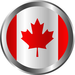 Obraz premium canada flag button