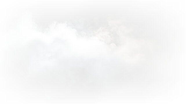 White smoke stream with subtle diffusion and clean background PNG