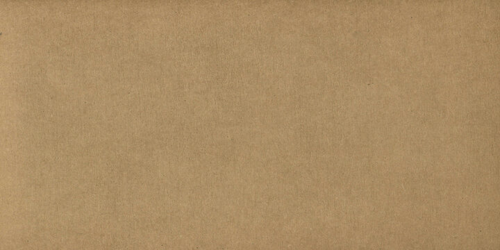 Brown kraft paper sheet - seamless background texture. Recycled cardboard carton packaging banner.