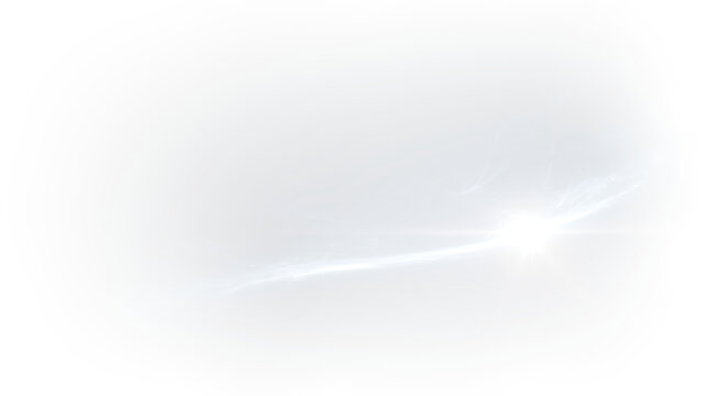 Glowing blue comet streak with cosmic light and space energy PNG