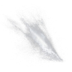 Fototapeta premium Bright white paint powder splash with explosion burst isolated