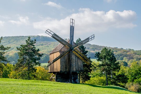 windmill in the countryside