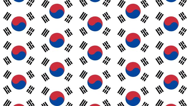 South Korean Flag Pattern Background for Remembrance and Military Appreciation.