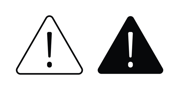 attention sign vector illustration bundle