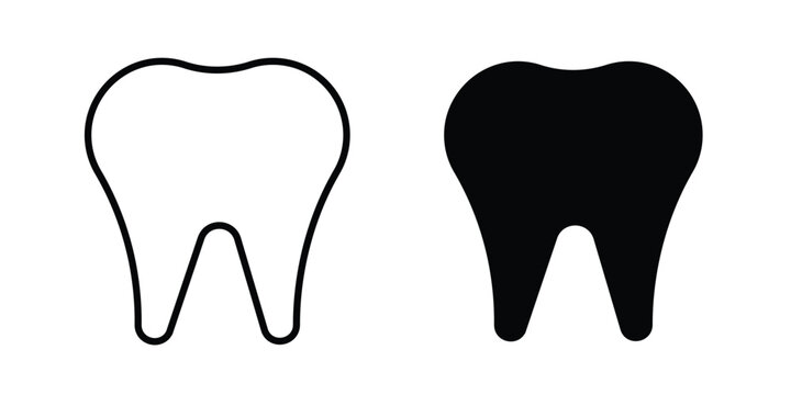 Tooth icon vector illustration bundle