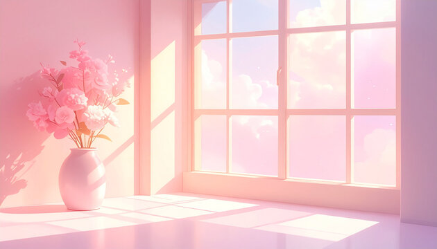 Soft Pink Window Light
