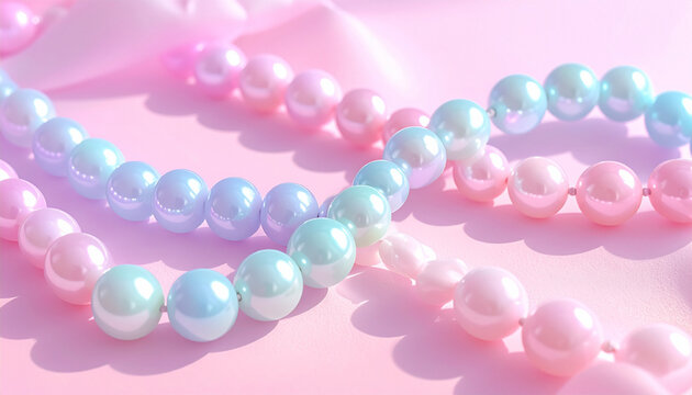 Pastel Pearl Jewelry Background